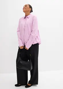 Blusa in satin di misto viscosa, bonprix