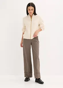 Pantaloni con elastico in vita a quadri, bonprix