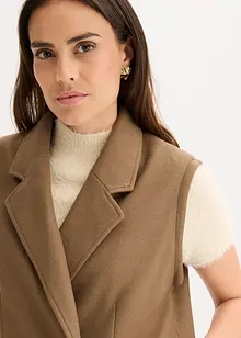 Cappotto morbido con maniche staccabili, bonprix