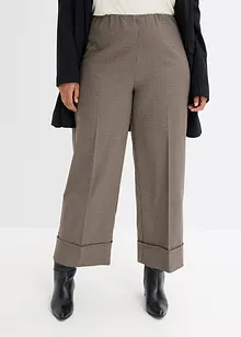 Pantaloni con elastico in vita a quadri, bonprix
