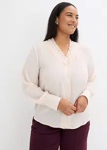 Camicetta di chiffon con ruches, bonprix