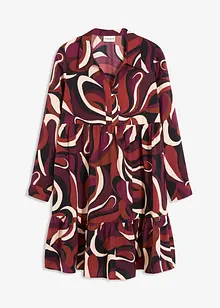 Abito tunica in satin fluente, bonprix