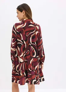 Abito tunica in satin fluente, bonprix