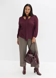 Maglia strutturata con fiocco staccabile, bonprix