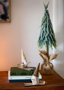 Statuetta decorativa gnomo sciatore (pacco da 2), bonprix