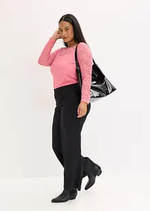 Maglia in pizzo a maniche lunghe, bonprix