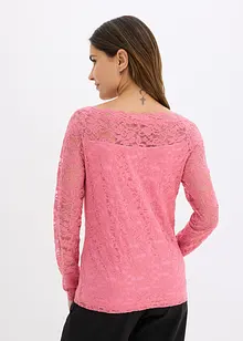 Maglia in pizzo a maniche lunghe, bonprix