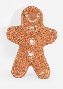 Cuscino arredo a forma di omino di pan di zenzero, bonprix