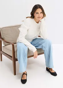 Maglione con volant, bonprix