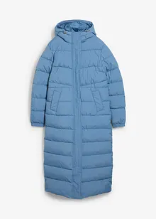 Giubbotto lungo trapuntato con cappuccio, bonprix