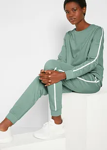 Tuta sportiva in puro cotone (set 2 pezzi), bonprix