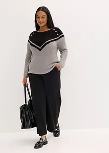 Maglione con bottoni, bonprix