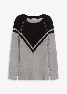 Maglione con bottoni, bonprix