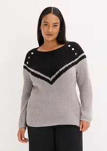 Maglione con bottoni, bonprix