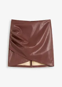 Gonna corta in similpelle, bonprix