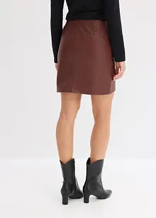 Gonna corta in similpelle, bonprix