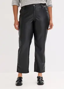 Pantaloni in similpelle con cinta comoda, bonprix