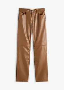 Pantaloni in similpelle con cinta comoda, bonprix