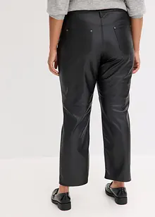 Pantaloni in similpelle con cinta comoda, bonprix