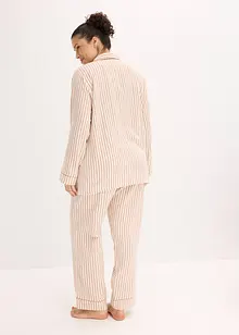 Pigiama in flanella con sacchetto, bonprix