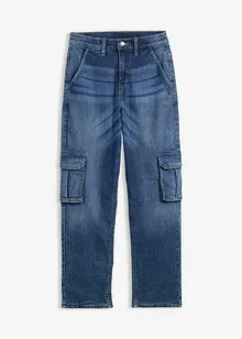 Jeans cargo termici loose fit con fodera in jersey, straight, bonprix