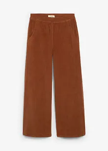 Pantaloni in velluto a coste con cinta comoda, vita alta, bonprix