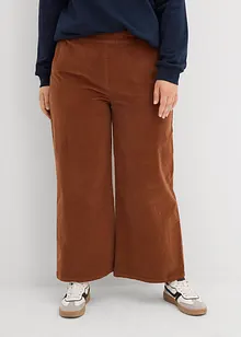 Pantaloni in velluto a coste con cinta comoda, vita alta, bonprix