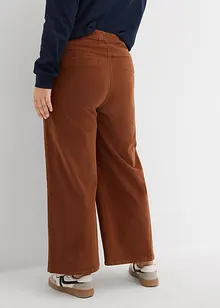 Pantaloni in velluto a coste con cinta comoda, vita alta, bonprix