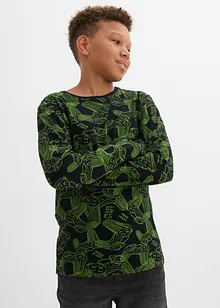 Maglia a maniche lunghe con cotone biologico morbido (pacco da 3), bonprix