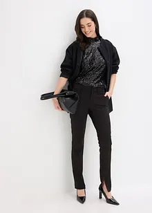 Top con paillettes, bonprix