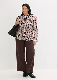 Camicetta di chiffon con volant, bonprix