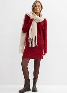 Gonna di maglia con motivo a rombi, bonprix