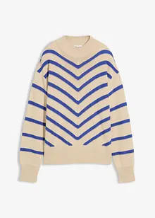 Maglione con motivo a righe strutturato, bonprix
