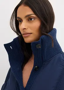 Giacca imbottita con bordi in maglia, bonprix