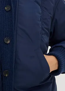 Giacca imbottita con bordi in maglia, bonprix