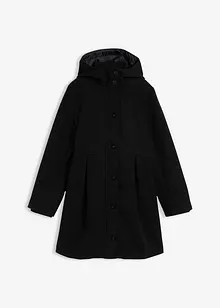 Cappotto svasato con cappuccio e pinces, bonprix