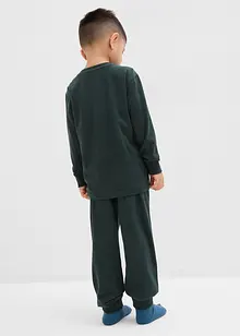 Pigiama in morbido cotone con stampa fosforescente, bonprix