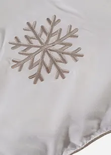 Trapunta effetto piuma con fiocco di neve, calda, bonprix