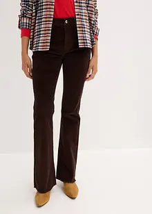 Pantaloni in velluto a coste flared, bonprix