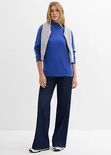 Maglione a collo alto in puro cotone, bonprix
