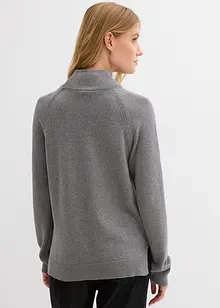 Maglione a collo alto in puro cotone, bonprix