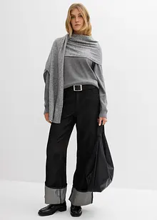 Maglione a collo alto in puro cotone, bonprix