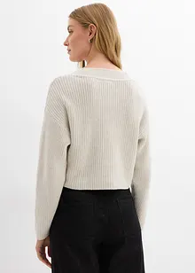 Maglione in filato grosso di puro cotone, bonprix