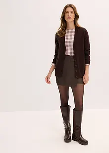 Cardigan lungo in soffice misto viscosa, bonprix