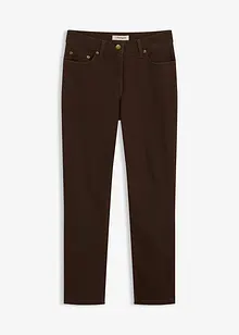 Pantaloni in twill di misto cotone elasticizzato, bonprix