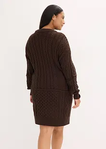 Abito in maglia a trecce, bonprix