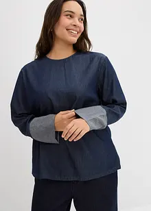 Blusa di jeans a maniche larghe, bonprix