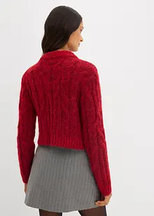 Cardigan in filato grosso di misto lana morbido, bonprix