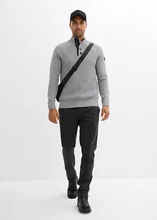 Maglione a collo alto con cotone riciclato, bonprix