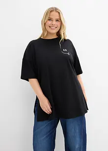 Maglia lunga oversize in puro cotone biologico, bonprix